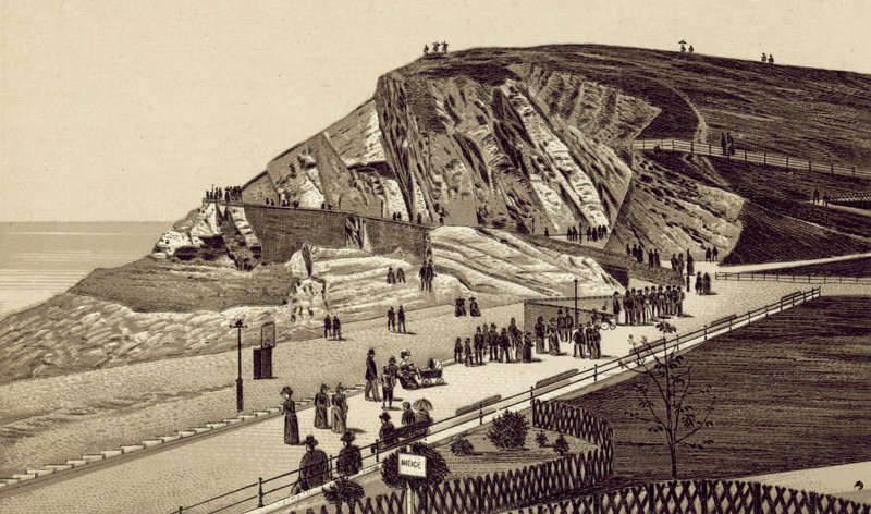 North Devon: "The Capstone", Oeste (litografia) de English School