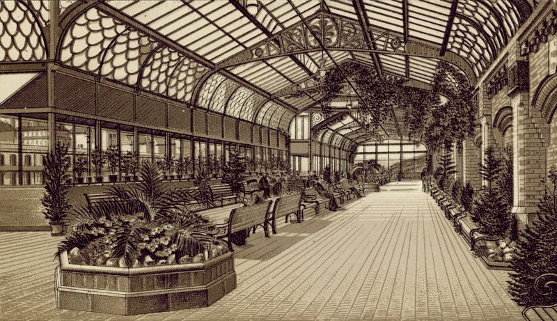 North Devon: Victoria Promenade, Interior (litografia) de English School