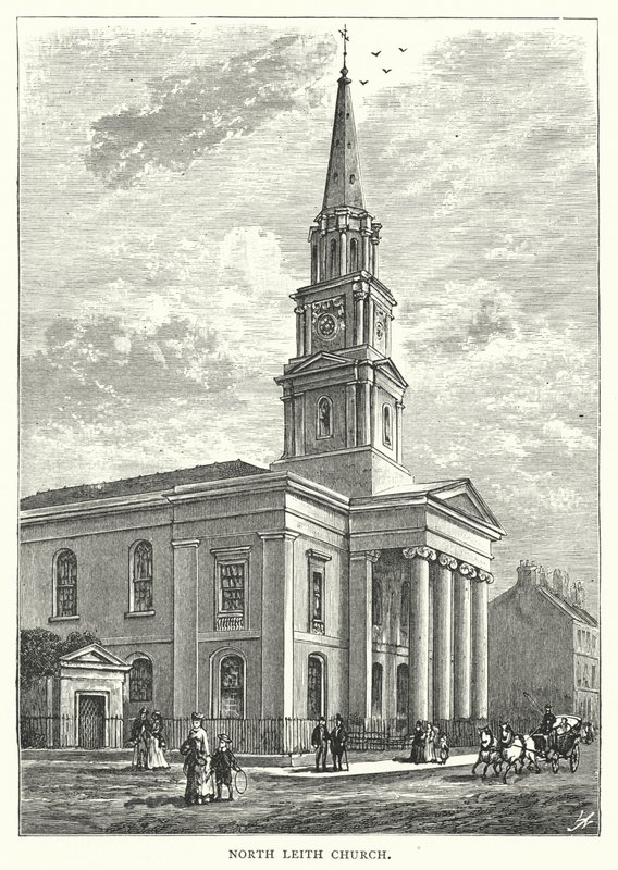 Igreja North Leith (gravura) de English School