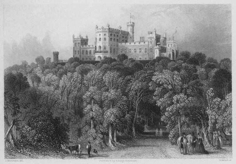 Vista nordeste, Castelo de Belvoir (gravação) de English School