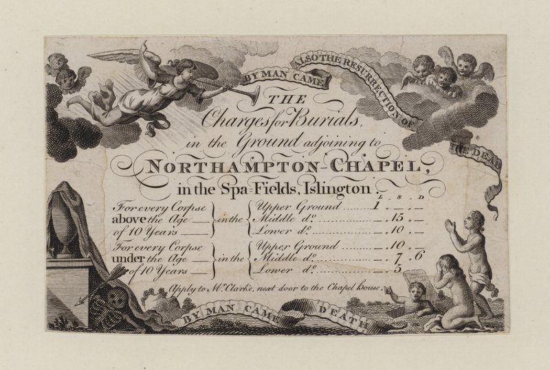 Capela de Northampton, cartão comercial de English School