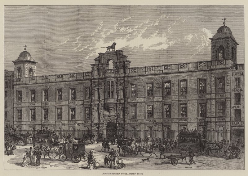 Northumberland House, Strand Front (gravura) de English School
