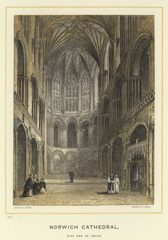 Catedral de Norwich, extremo leste do coro de English School