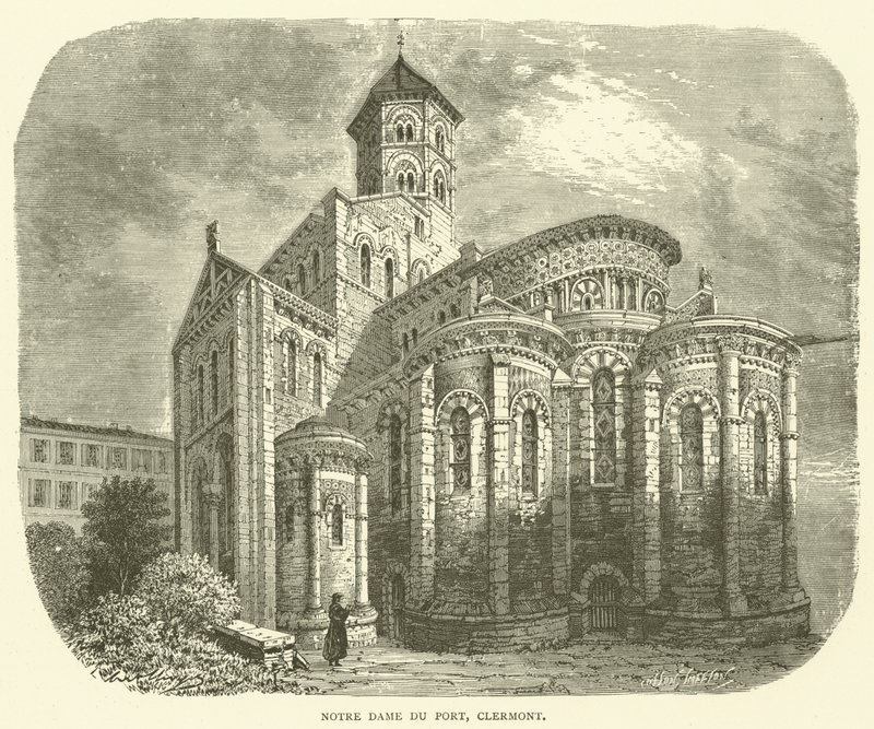 Notre Dame du Port, Clermont (gravura) de English School