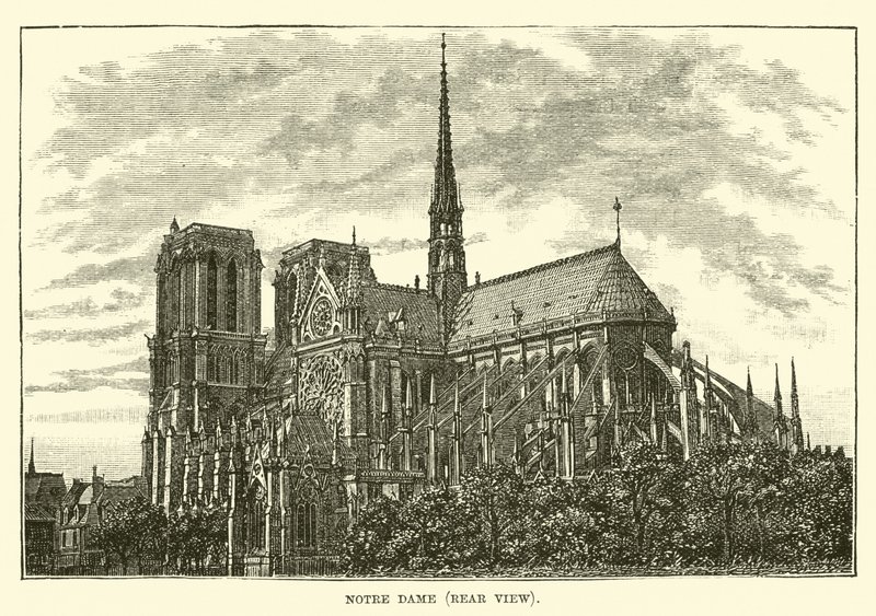 Notre Dame, vista traseira de English School