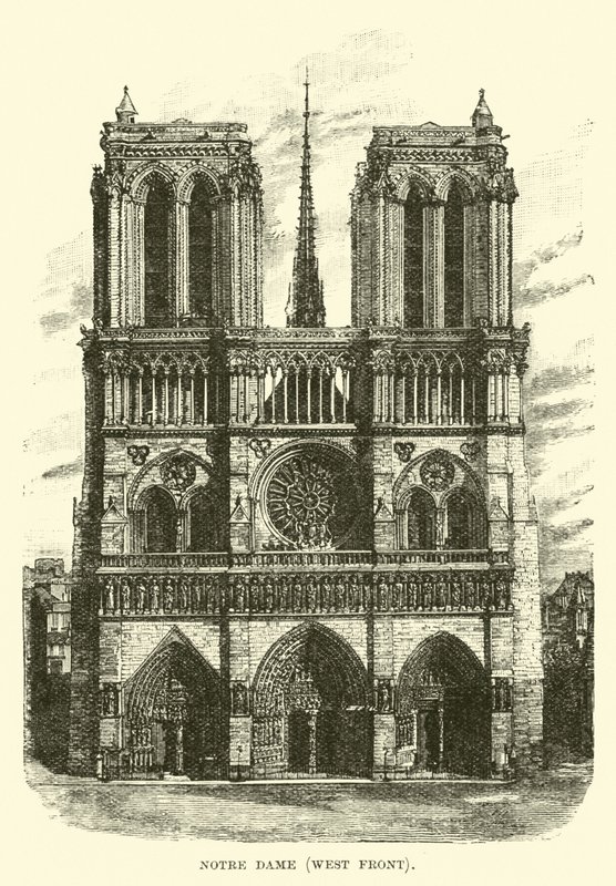 Notre Dame, frente oeste de English School
