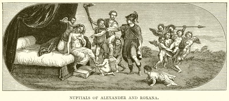 Núpcias de Alexander e Roxana de English School
