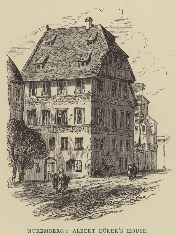 Nuremberga, Casa de Albert Durer (gravura) de English School