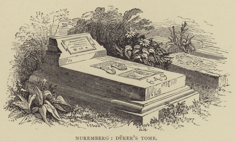 Nuremberga, Túmulo de Durer (gravura) de English School