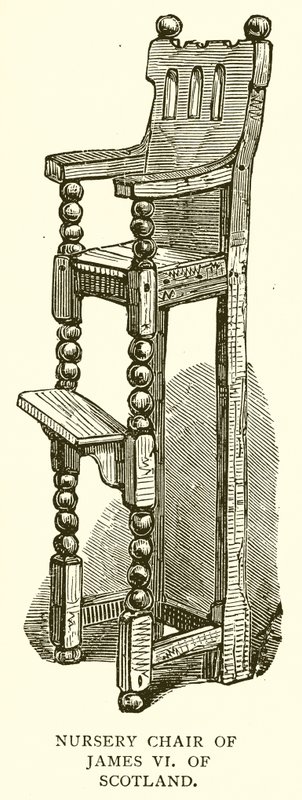 Cadeira de berçário de James VI da Escócia de English School