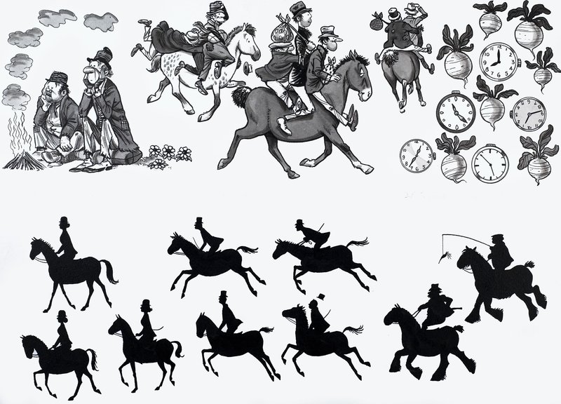 Ilustração de rima de berçário de English School