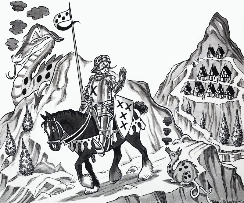 Ilustração de rima de berçário de English School