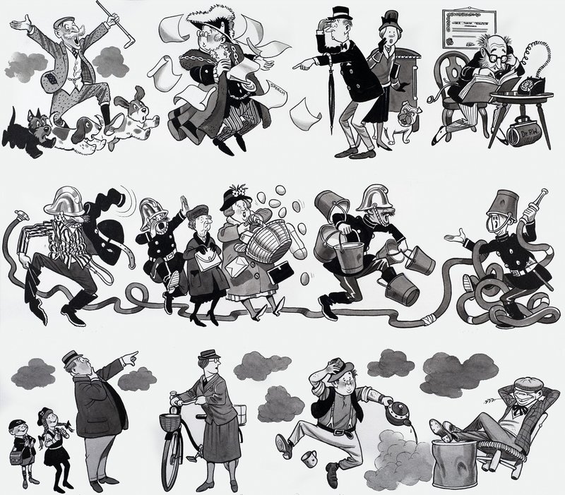 Ilustração de rima de berçário de English School