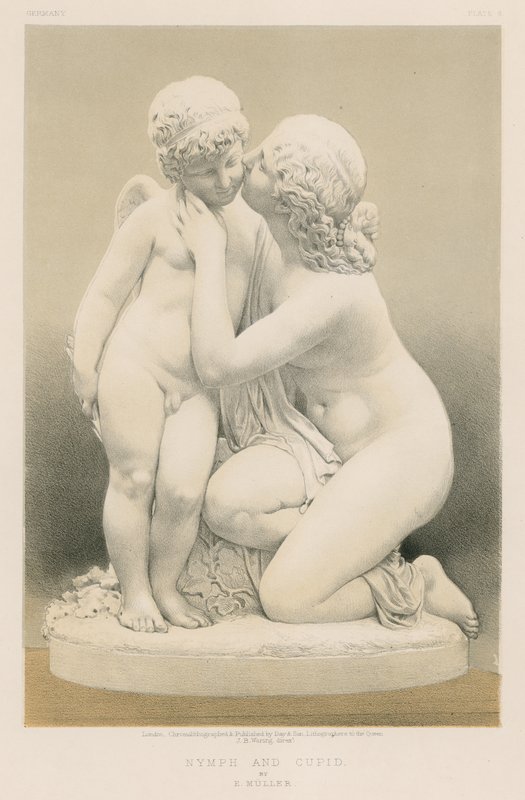 Ninfa e Cupido por E Muller de English School