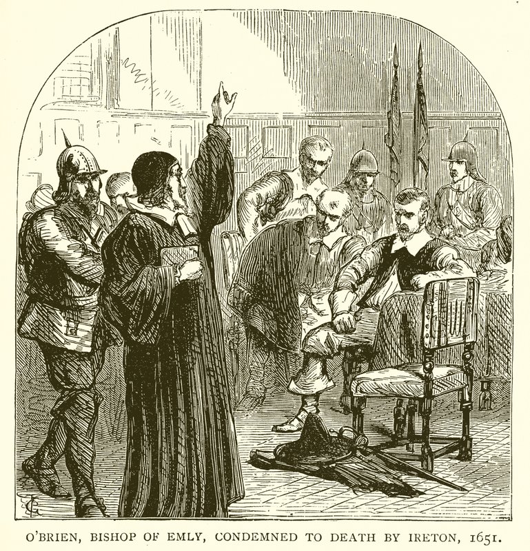 OBrien, Bispo de Emly, Condenado à Morte por Ireton, 1651 de English School