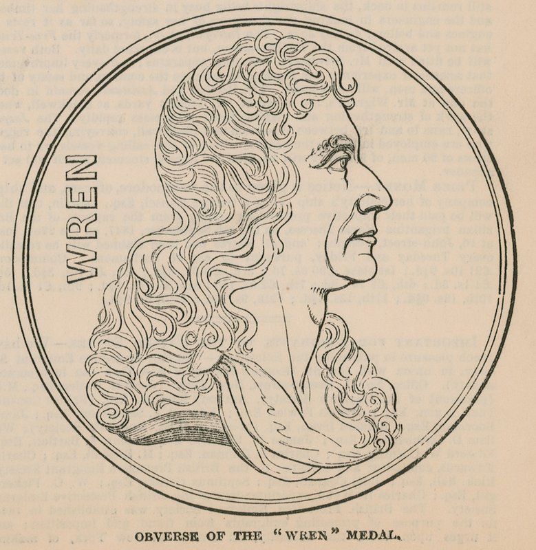 Anverso da Medalha Wren de English School