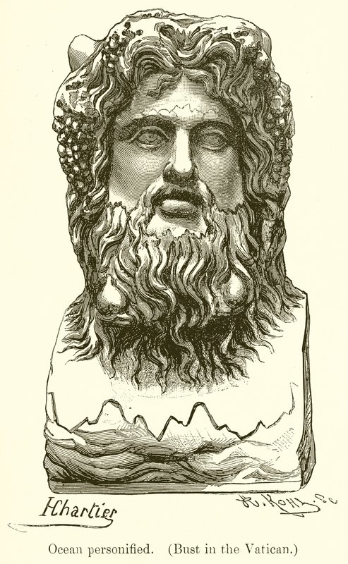 Oceano personificado. (Busto no Vaticano) de English School
