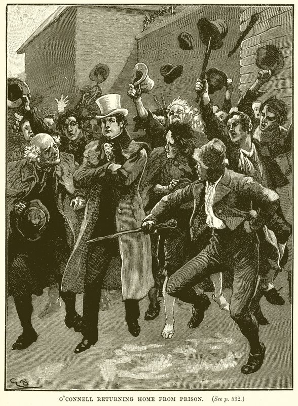 Oconnell retornando para casa da prisão de English School