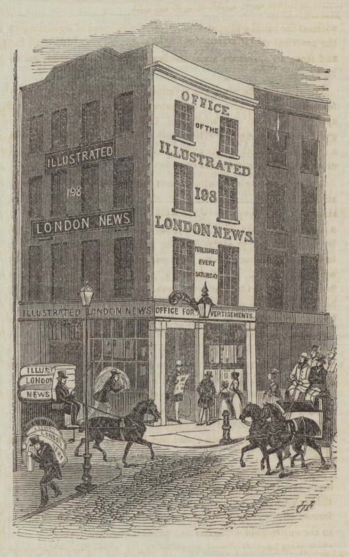 Escritório do Illustrated London News (gravura) de English School