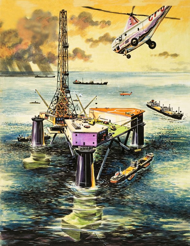 Plataforma de petróleo de English School
