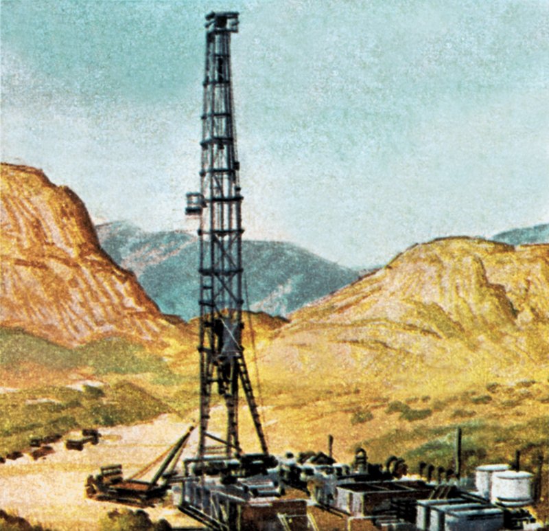Equipamento de perfuração de petróleo de English School