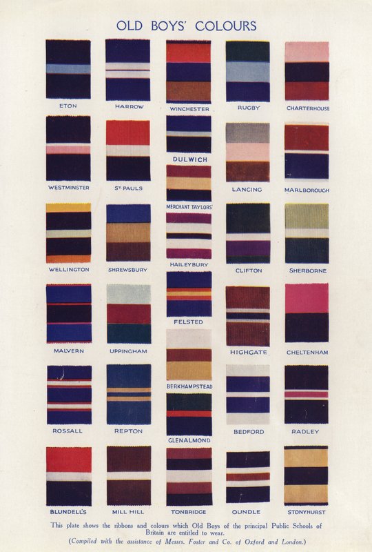 Cores dos meninos velhos de English School