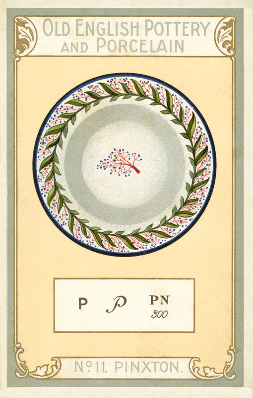 Cerâmica e porcelana inglesas antigas: Pinxton (litografia a cores) de English School