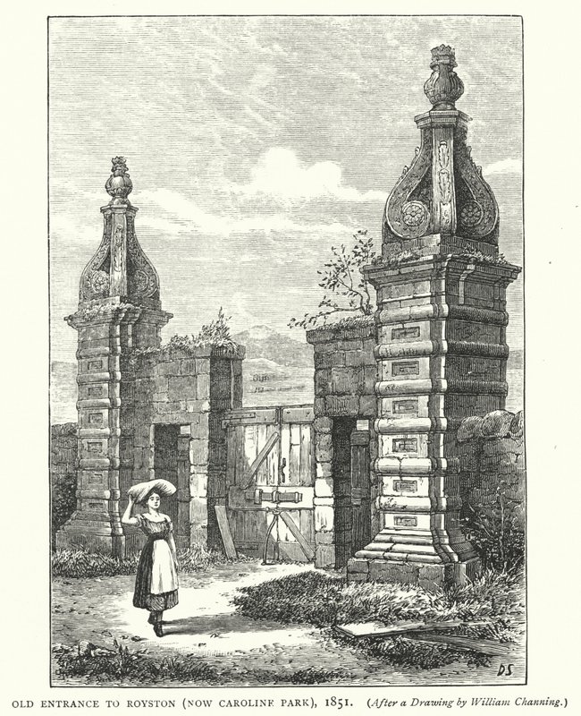 Antiga entrada para Royston, agora Caroline Park de English School
