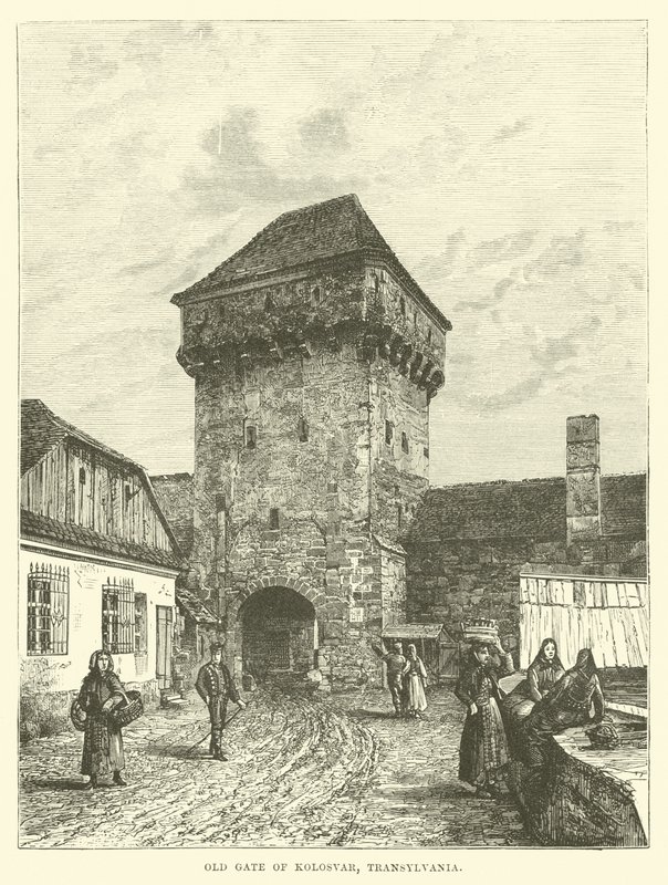 Antigo portão de Kolosvar, Transilvânia de English School