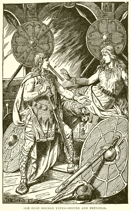 Tipos alemães altos - Sigurd e Brunhild de English School