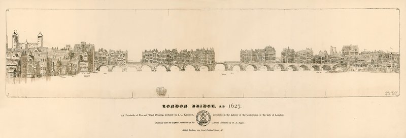 Ponte velha de Londres, 1627 de English School