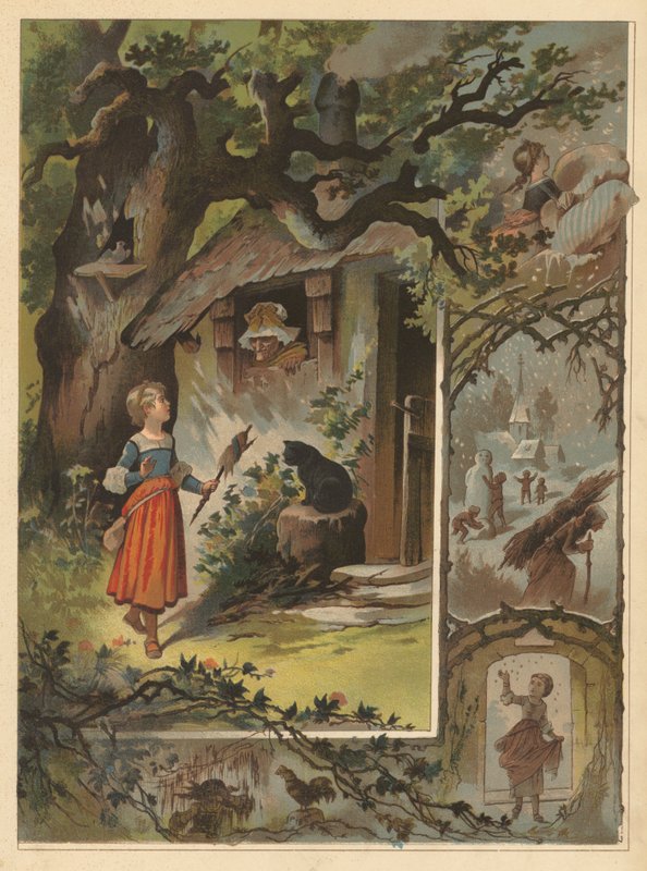 A Velha Mãe Gansa (cromolitho) de English School