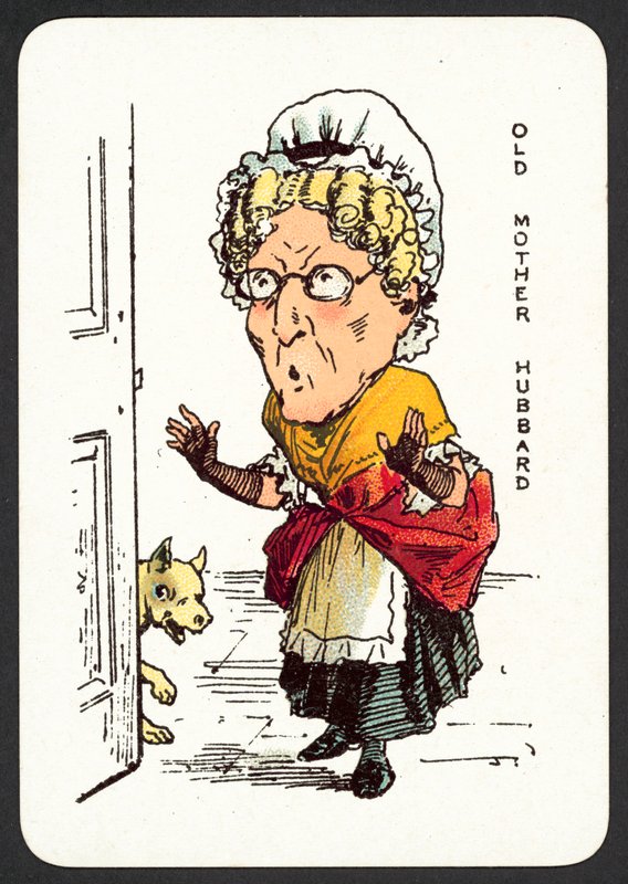 Velha Mãe Hubbard (cor litho) de English School