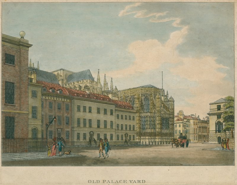 Pátio do Palácio Velho, Abadia de Westminster, Londres de English School