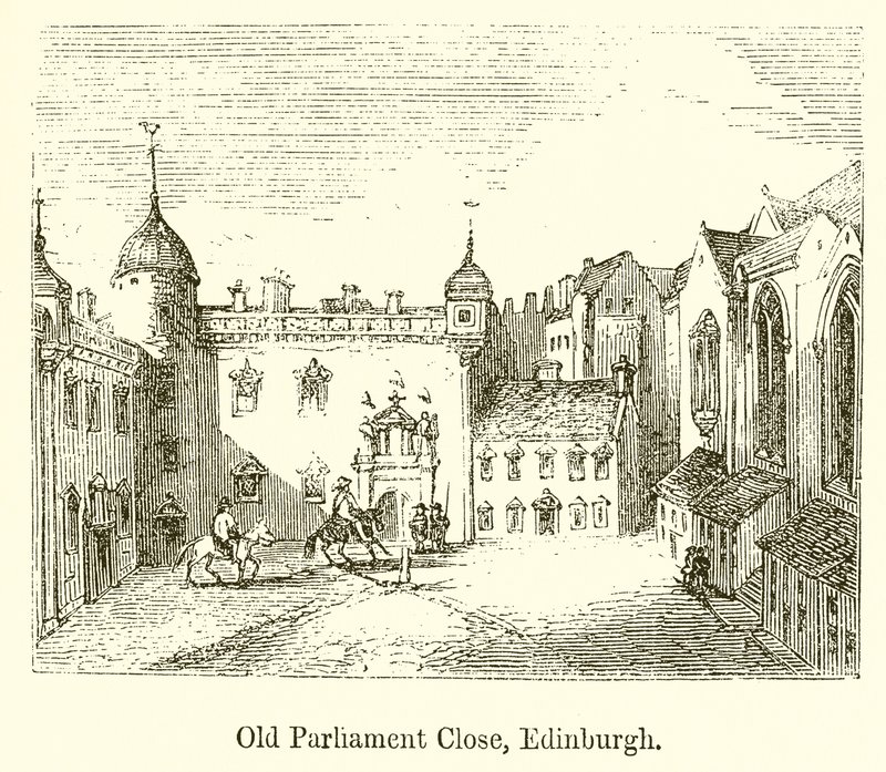 Antigo Parlamento perto de Edimburgo de English School