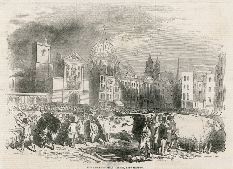 Mercado velho de Smithfield de English School