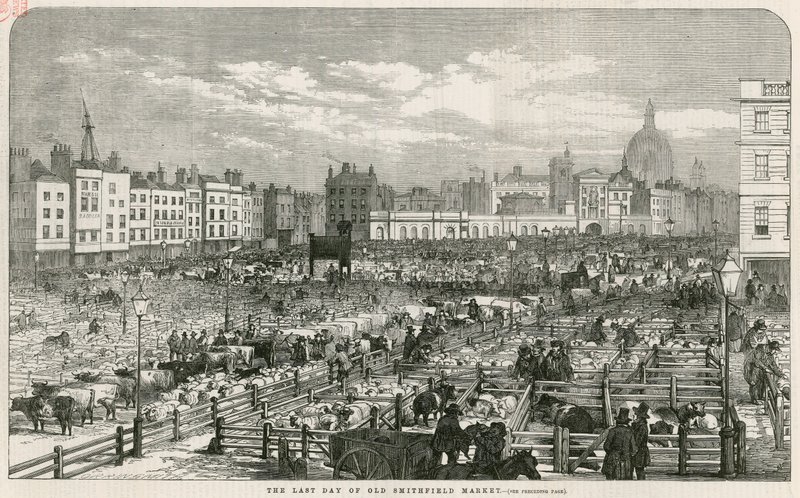 Mercado velho de Smithfield de English School