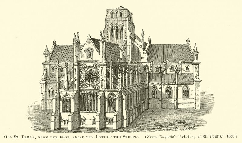 Old St Pauls, do Oriente, após a perda do campanário de English School