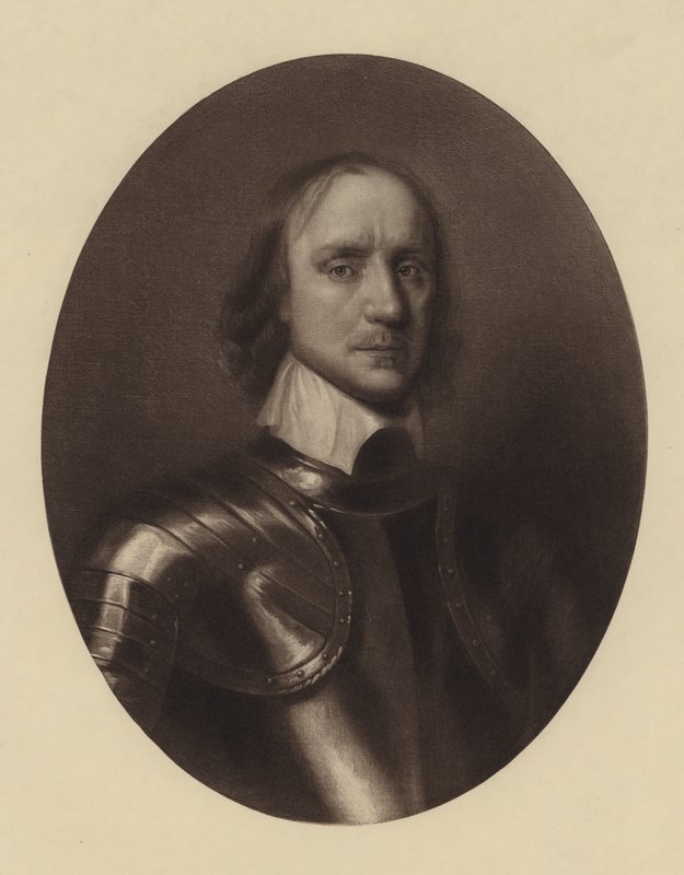 Oliver Cromwell (litografia) de English School