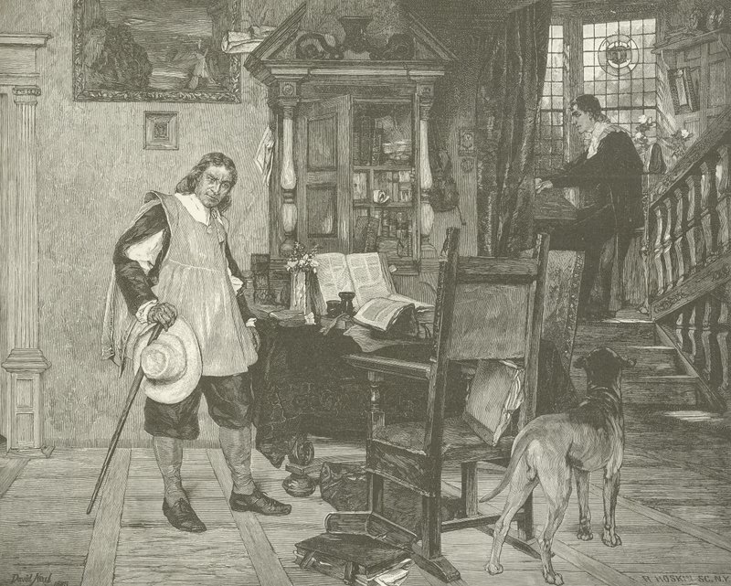 Oliver Cromwell visita Milton de English School