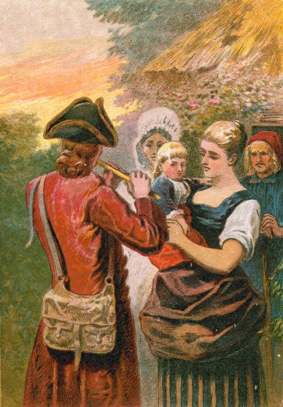 Oliver Goldsmith em suas viagens de English School