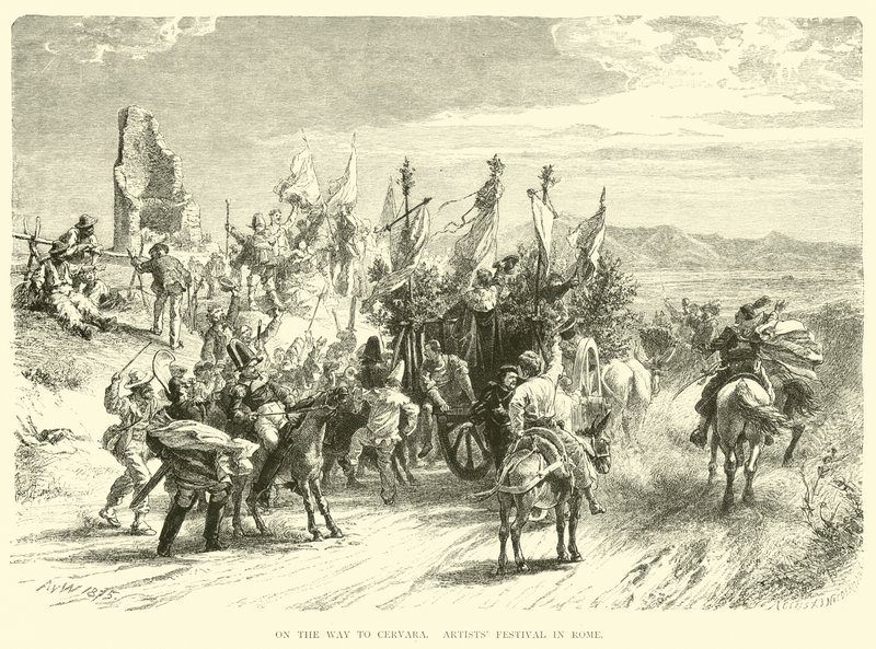 No caminho para o Cervara, Festival de Artistas em Roma de English School