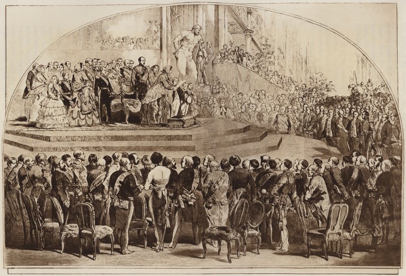 Inauguração do Palácio de Cristal em Sydenham de English School