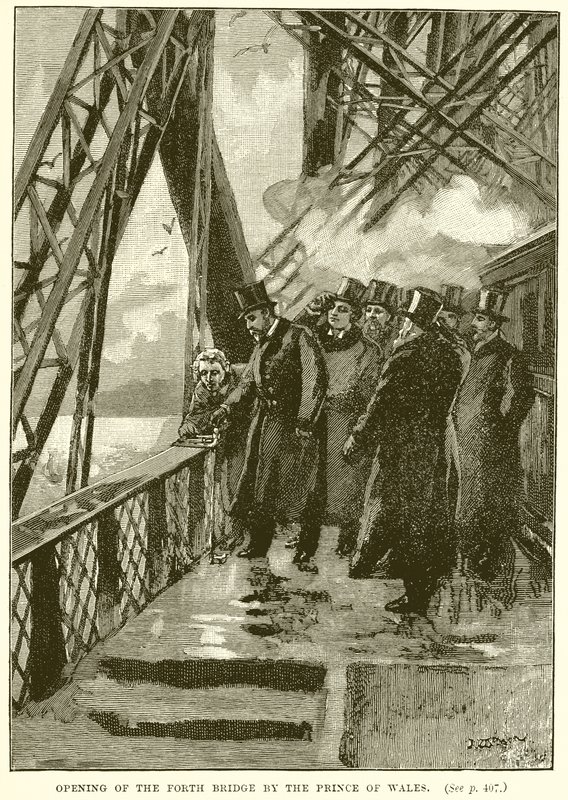 Abertura da Ponte Forth pelo Príncipe de Gales de English School