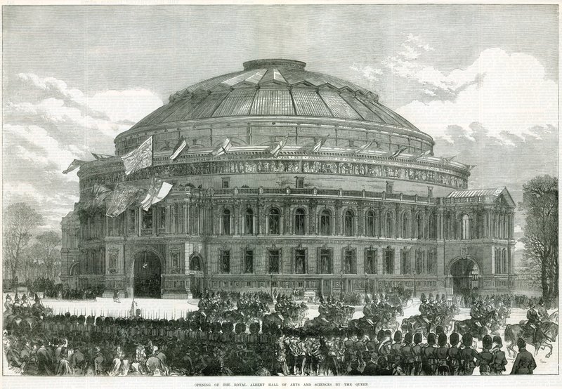 Abertura do Royal Albert Hall pela Rainha Vitória de English School