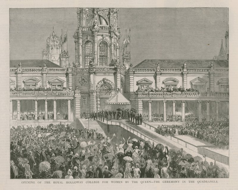 Abertura do Royal Holloway College for Women pela Rainha de English School
