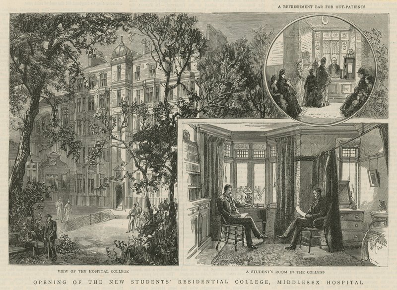 Abertura do novo Colégio Residencial de Estudantes, Hospital Middlesex de English School