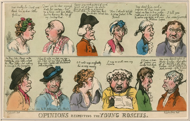 Opiniões respeitantes ao jovem Roscius de English School