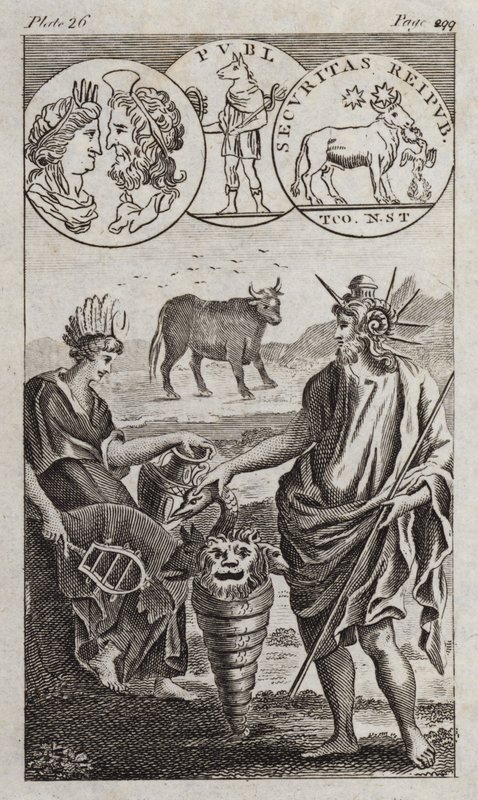 Osiris, Apis, Serapis (gravura) de English School