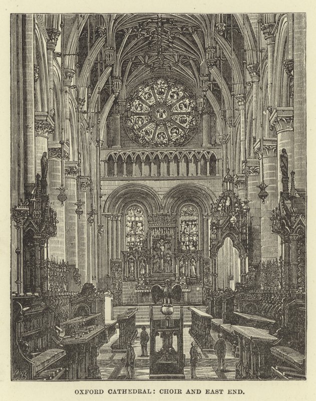 Catedral de Oxford, coro e extremo leste de English School